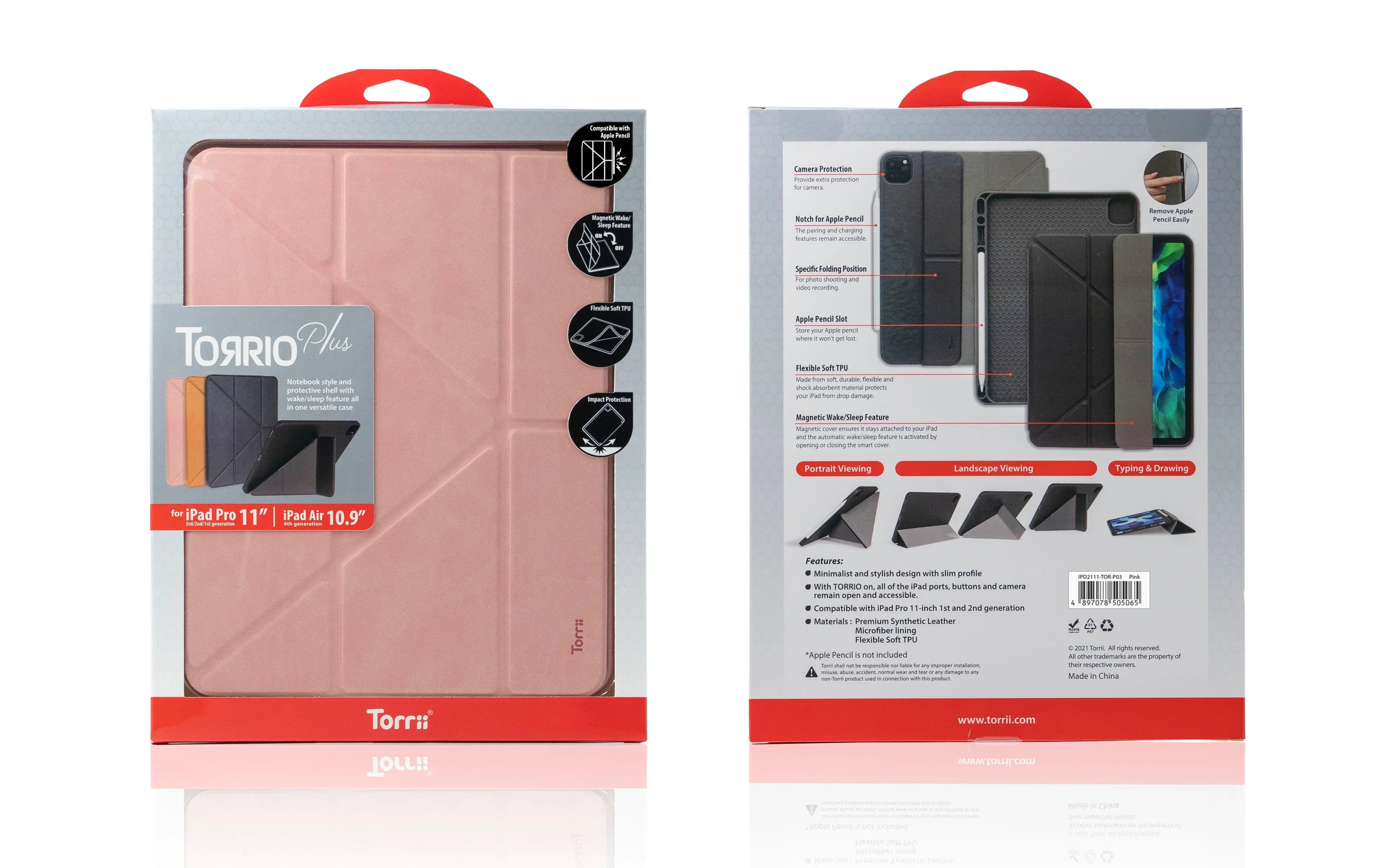 Torrii Torrio Plus For iPad Pro 11 (2021/2020/2018) & iPad Air 4 (2020) 10.9 - Pink - Tashqila Torrii Torrio Plus For iPad Pro 11 (2021/2020/2018) & iPad Air 4 (2020) 10.9 - Pink - Tashqila